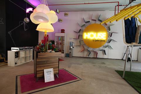 John Lewis pop-up in Islington